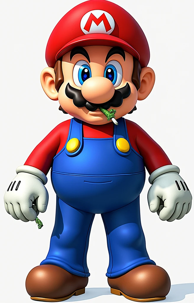 Mario Bros obese, smoking marijuana, dirty and deplorable environment