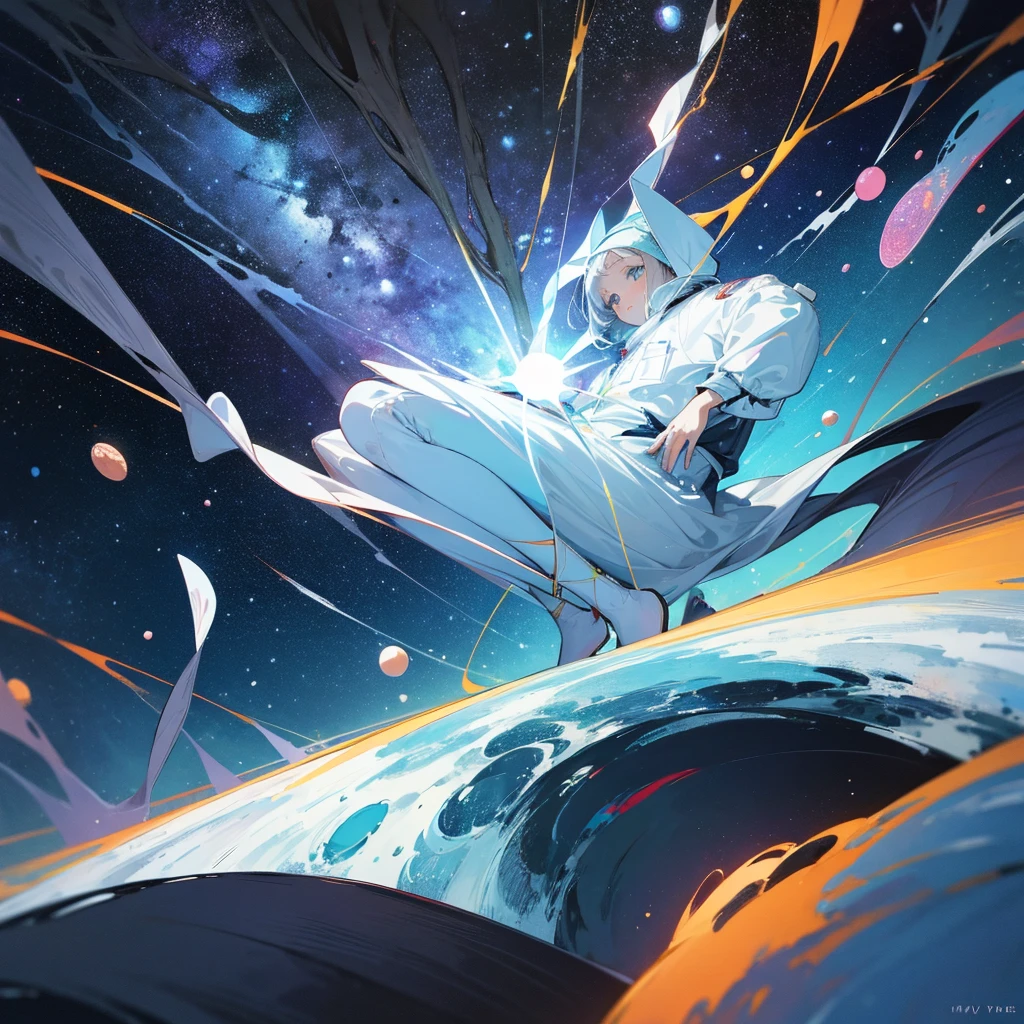 Space spreads above the mysterious forest