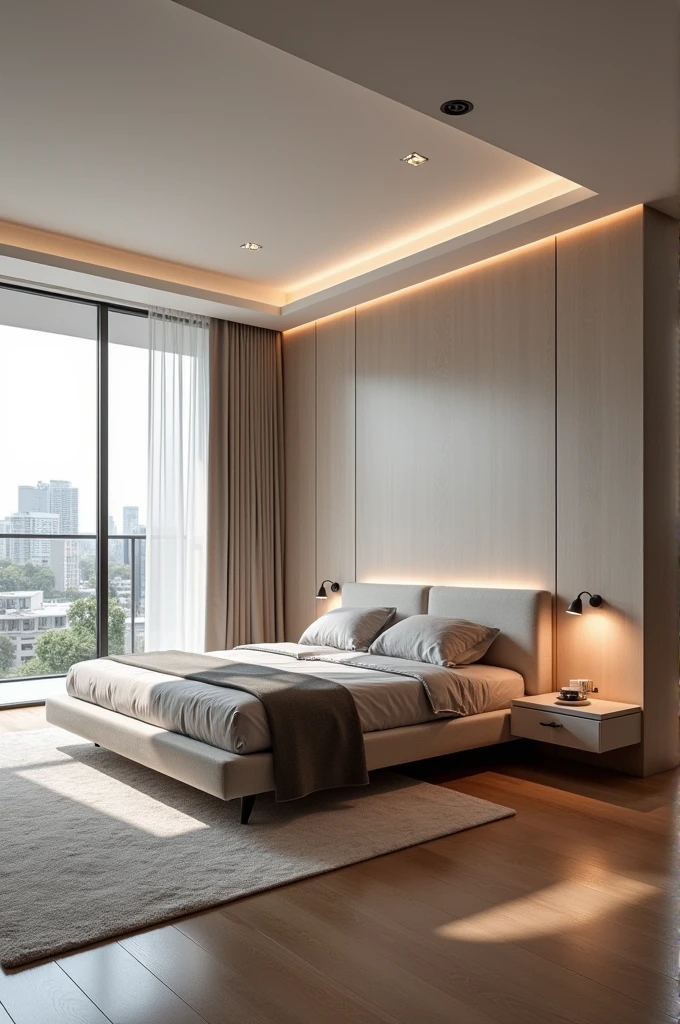A modern bedroom design
