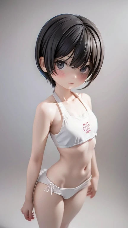 bikini、Primary school students、Girl、Girl、Primary school students、slender、Slender、Black Hair、