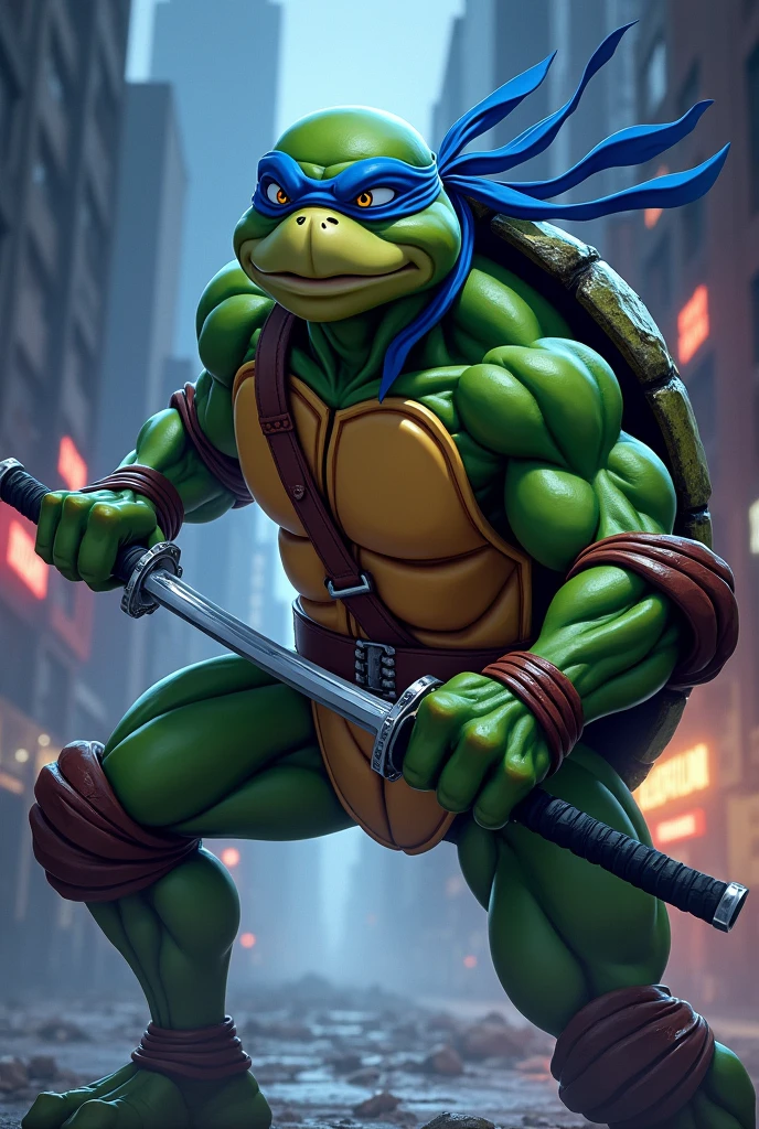 Leonardo tmnt anime style