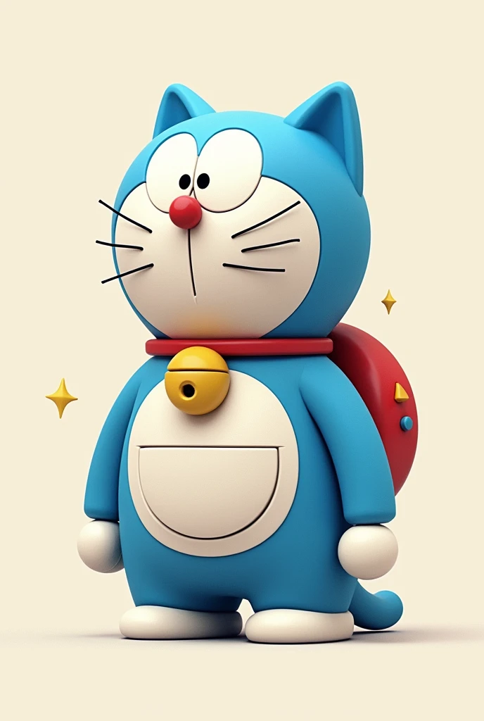 Drawing doraemon that combine from only trianlge and circle in drawing test
