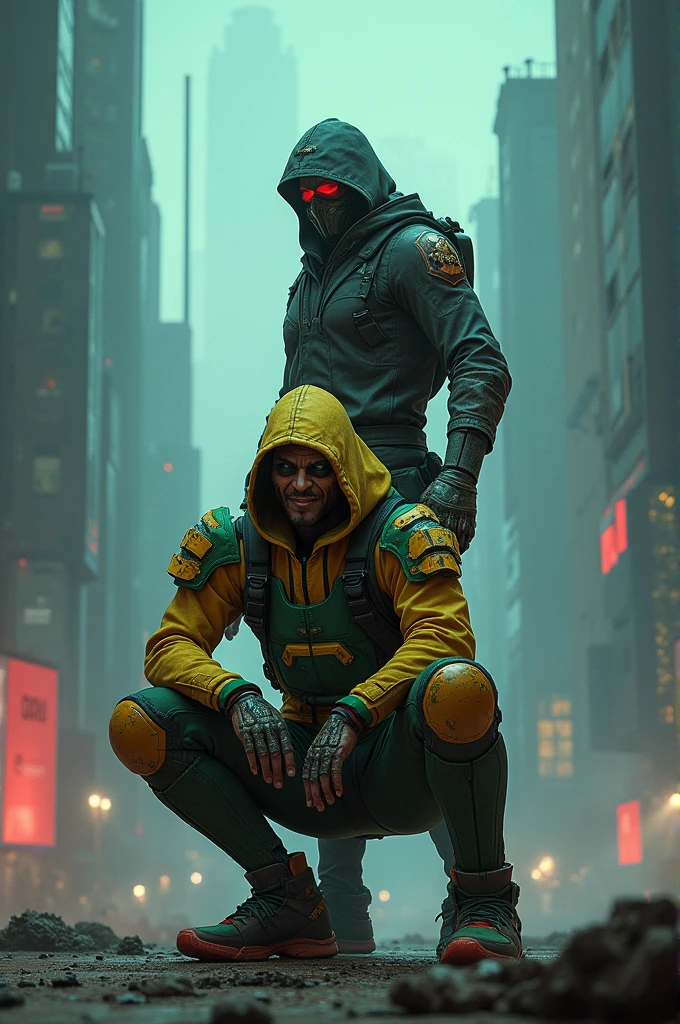 Ein Apex legends Wall paper mit den legends Bloodhound Alter und octane