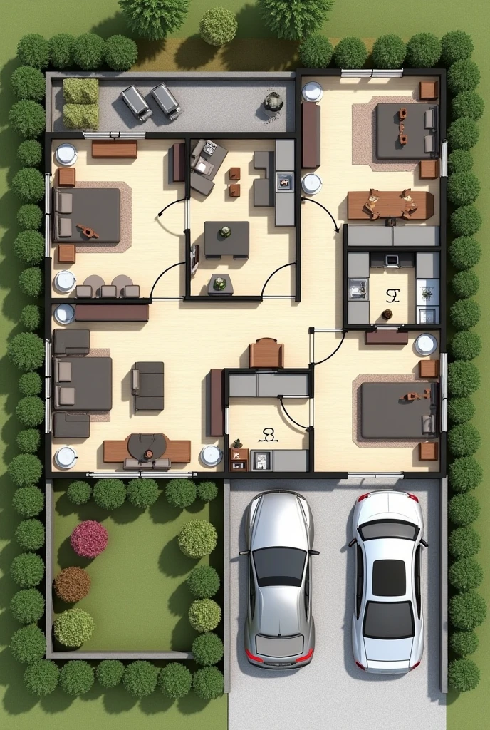 Car Garage
Entrance Porch
Living Area
Dining Area
Kitchen
3 Toilet and Bath
Master's Bedroom with toilet and bath
4 Bedrooms
Service Area
Terrace
Office Room
Maid's Room
Laundry Area
Dirty Kitchen
Guest Living Area
Guest Dining Area
Guestroom with Toilet and Bath
Study Room
Veranda
6 Balcony
Stairwell/Stair
+
Those are the requirements and now create a Matrix Diagram, Bubble Diagram and Block or Floor plan diagram

