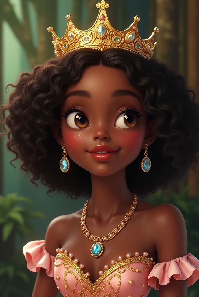 A princess's crown is only crowned with a dondo that says my beautiful little black girl