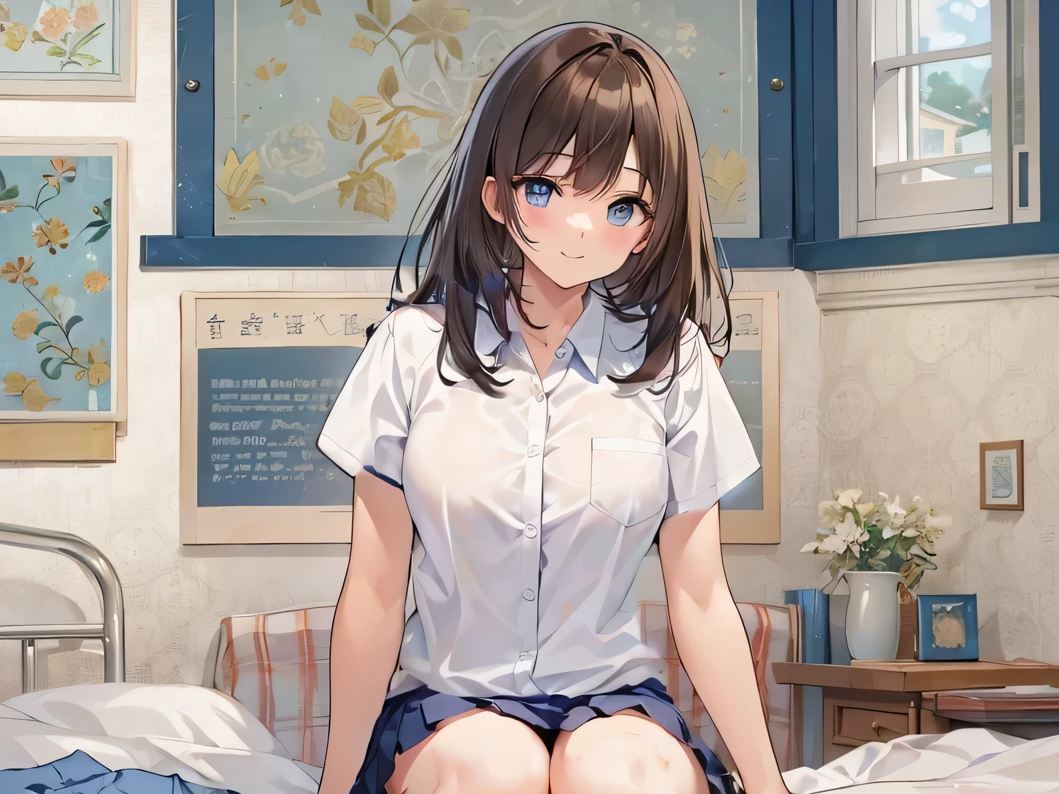 Please make sure your white panties are visible、