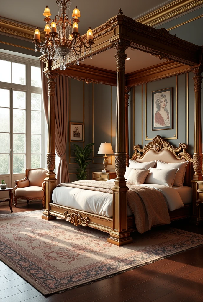 in the luxury bedroom,