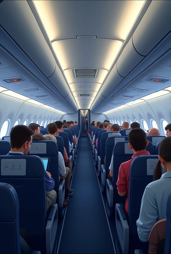 Generates an image of the inside of a plane 