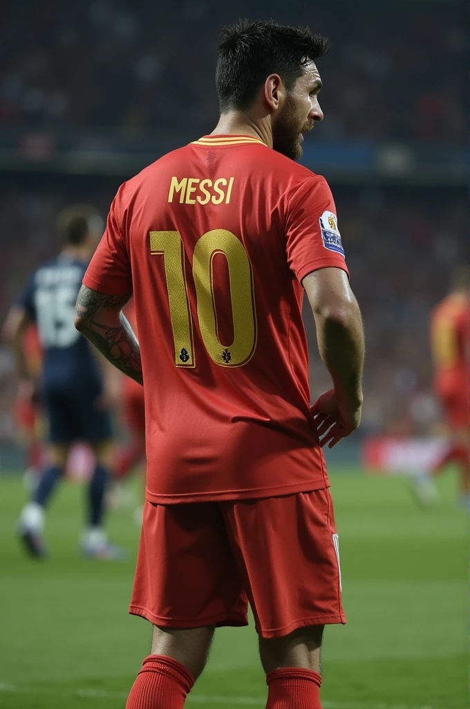 I need a picture of Messi naked