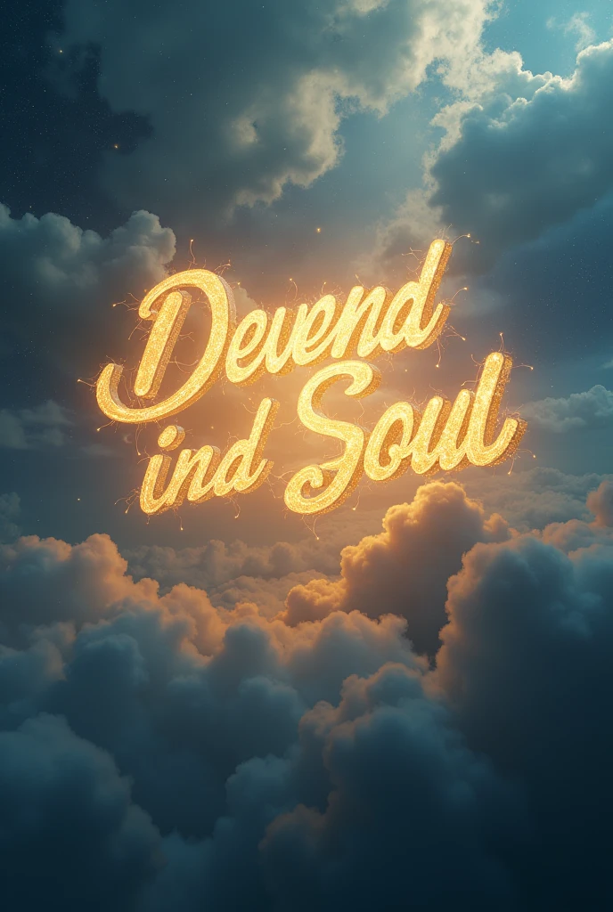 Golden text in sky RAMADHANI 