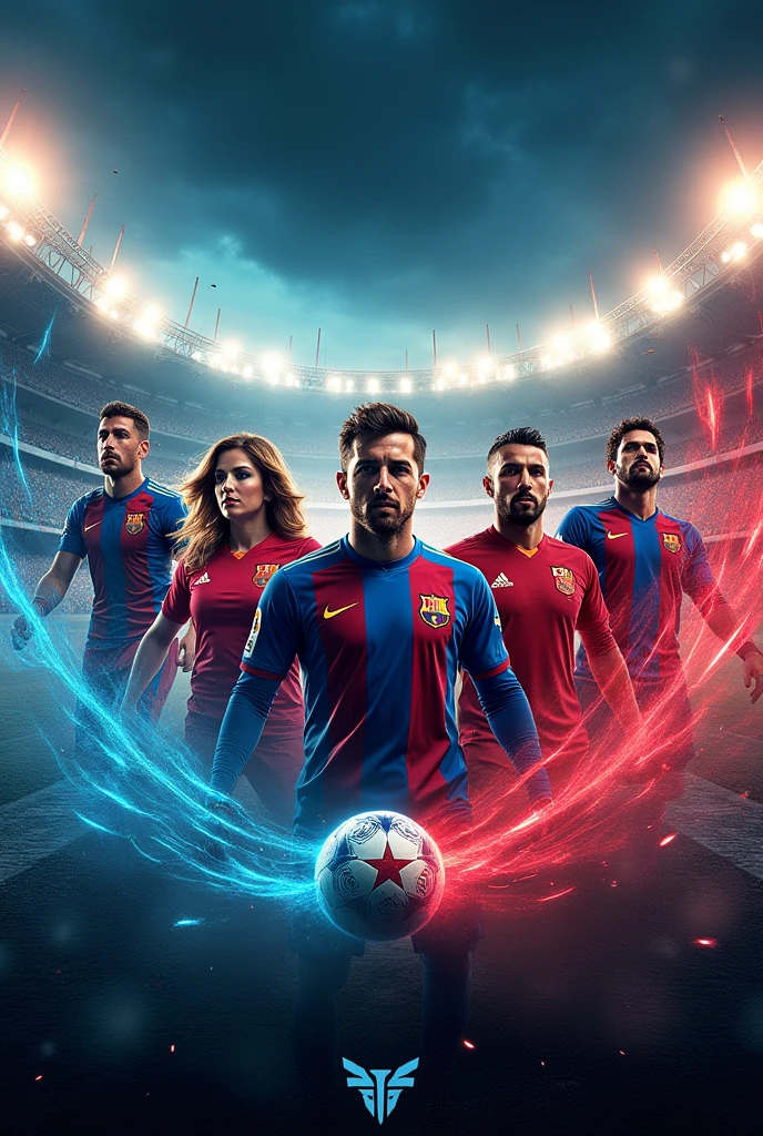 VENEZIA football club vs Barcelona ADVERTISING POST FOOTBALL 