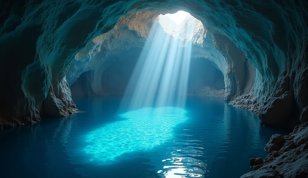 (masterpiece:1.2,Exceptional Quality,mirror-like,Cinematic Experience),8k,wallpaper,Italy,Grotta Azzurra,(Diffuse reflection of light:2.0)