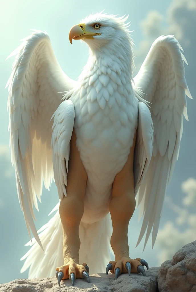 ultra-detailed, masterpiece, masterwork, high quality, best quality, hdr, (nature), nsfw, male, solo, avian, ((nude)), (white little body crow), (long silver hair, beak, yellow eyes), sitting, dynamic angle, (micropenis, foreskin, perfect balls), Hands and wings in one piece,