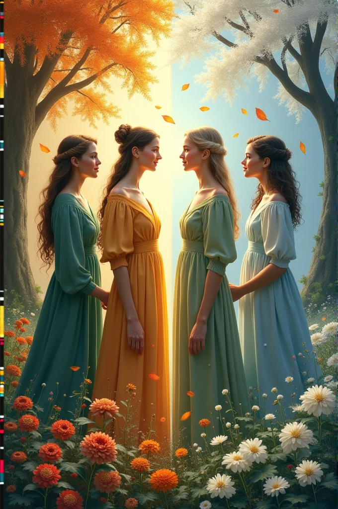 The 4 seasons as a music album cover