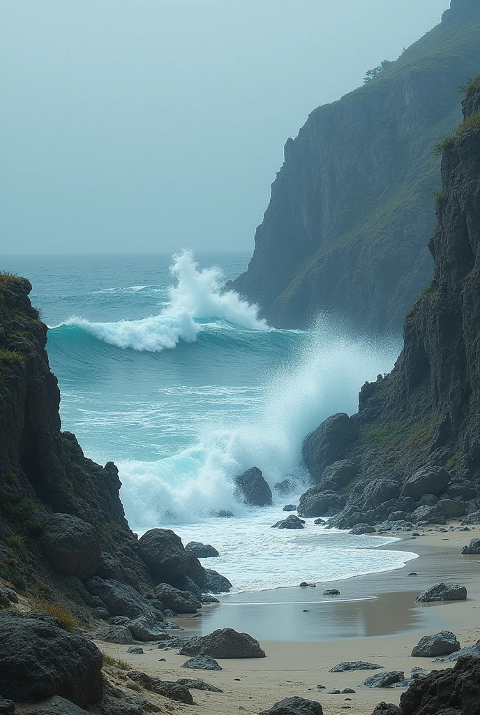 The battering restlessness of the sea Insists a tidal fury upon the beach At Gabu, and its pure consistency Havos the wasteland hard within its reach.
Brutal the daylong bashing of its heart
Against the seascape where, for miles around, Farther than sight itself, the rock-
stones part And drop into the elemental wound.
The waste of centuries is grey and dead
And neutral where the sea has beached its brine, Where the spilt salt of its heart lies
spread
Among the dark habiliments of Time.
The vital splendor misses. For here, here
At Gabu where the ageless tide recurs All things forfeited are most loved and
dear.
It is the sea pursues a habit of shores