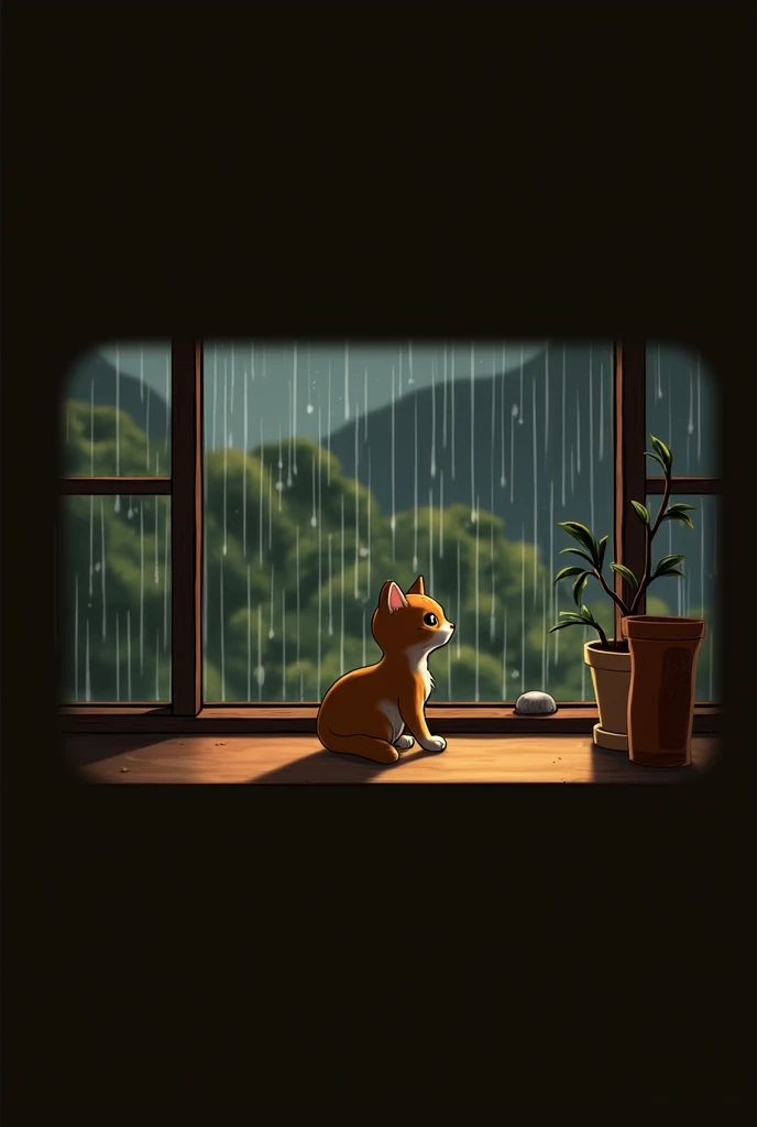 The background image of listening to the rain outside the window was uploaded to the background image platform.. The background image of listening to the sound of rain outside the window is a computer wallpaper that is included in the landscape category. The window wallpaper is a dynamic wallpaper.. Listen to the sound of rain outside the window. The background image size is 3840x2160.. If you want to use a high resolution wallpaper, Please download the Yuanqi Wallpaper client to use the high-quality background image of listening to the rain outside the window..((A cat sits and watches the rain fall.))