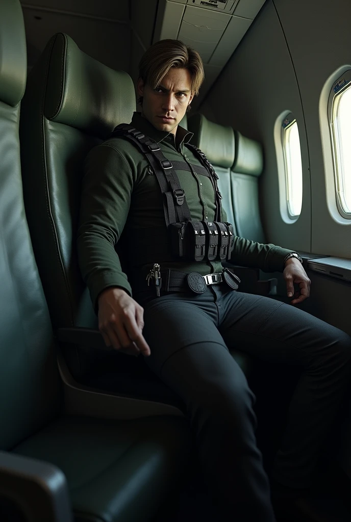 homem humano, Muito atraente, cerca de 50 anos, em roupas de midevil, segurando uma grande espada, cabelos castanhos cacheados, Pleasant expression, saco ao seu lado, pronto para viajar, master part