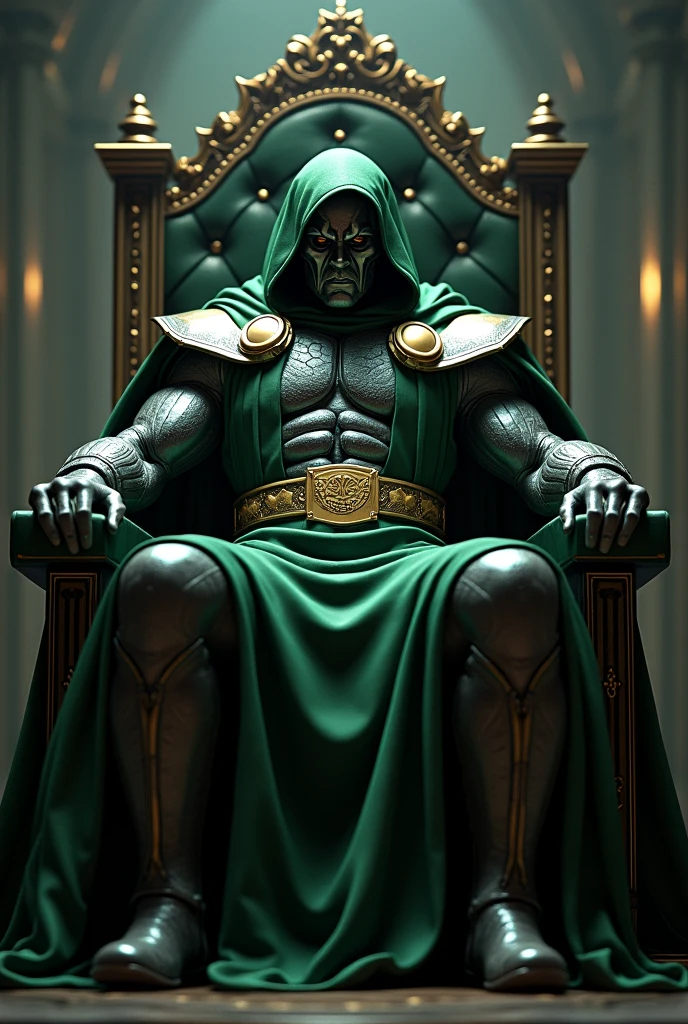 Dr.doom seting in chair