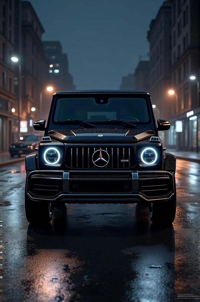 Mercedes g63 black colour luxury large and night