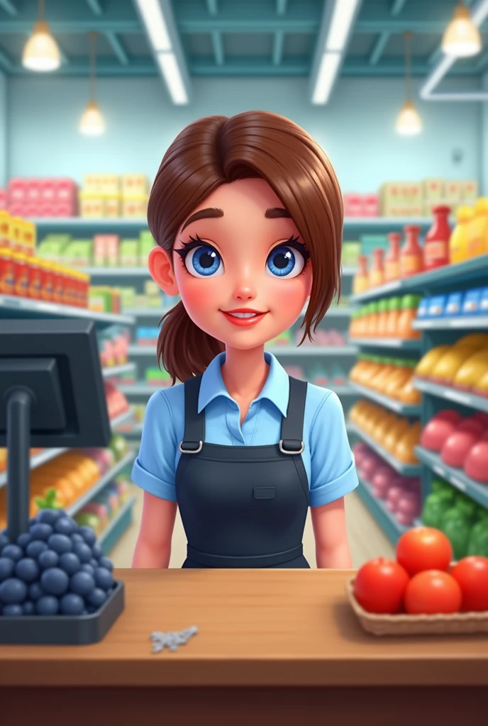 A supermarket simulator game shift in Youtube thumbnail