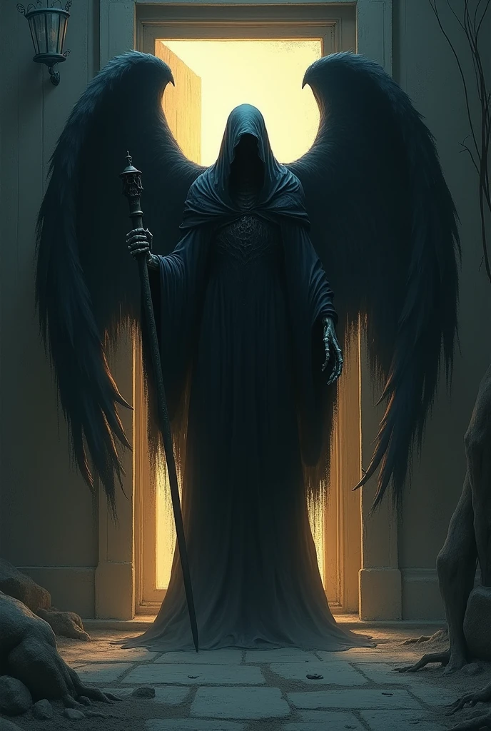 The angel of death knocking at the door
