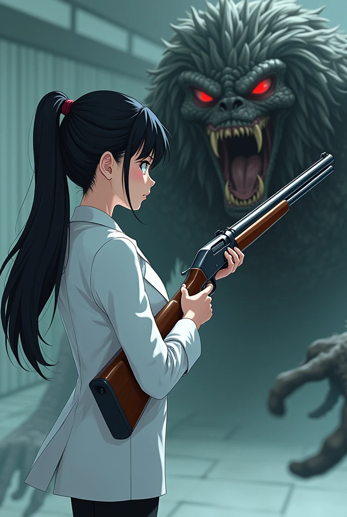 SeaArt Bot
Txt2Img
Studio
(ponytail forehead hair pulled back:1.3) (black hair:1.3), a woman in a white labcoat and black pants holding shotgun, staring at insanely creepy monster, anime style, from girls frontline, fine details. girls frontline, girls frontline universe, girls frontline style, girls frontline, girls frontline cg, soft anime illustration, 2 0 2 2 anime style, 2022 anime style, pixiv contest winner, pretty anime character design, render of april
