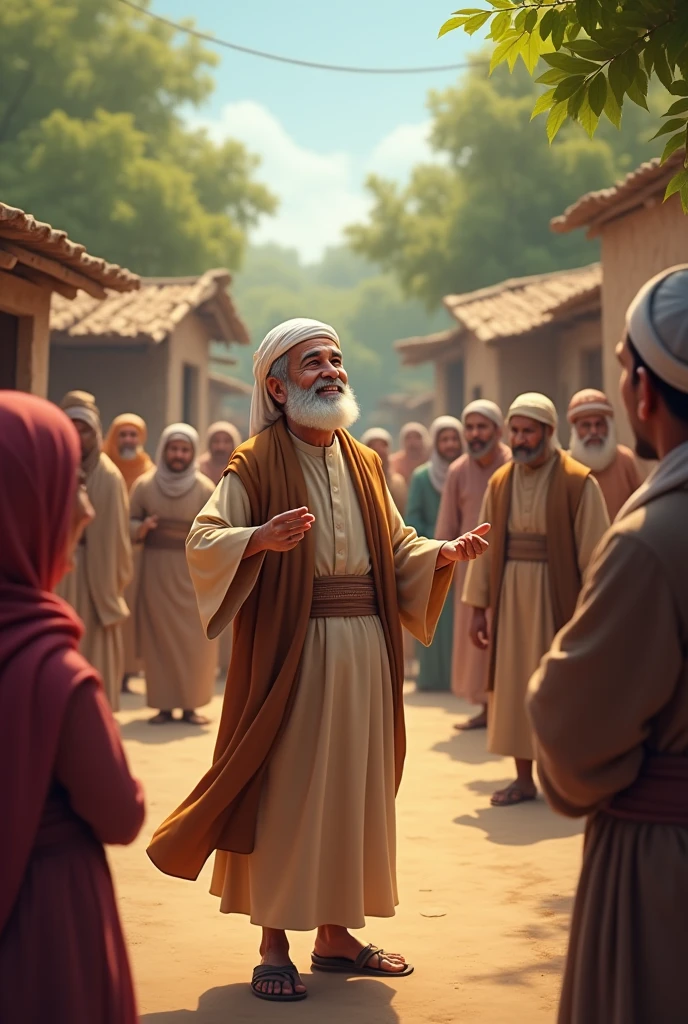 Islamic boy 65 year Kathuria happily returned home and went to the village to tell talking the story