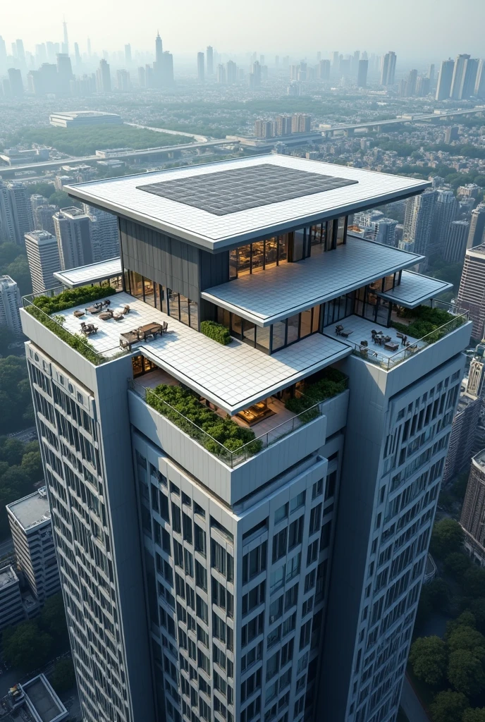 Top building roof photo