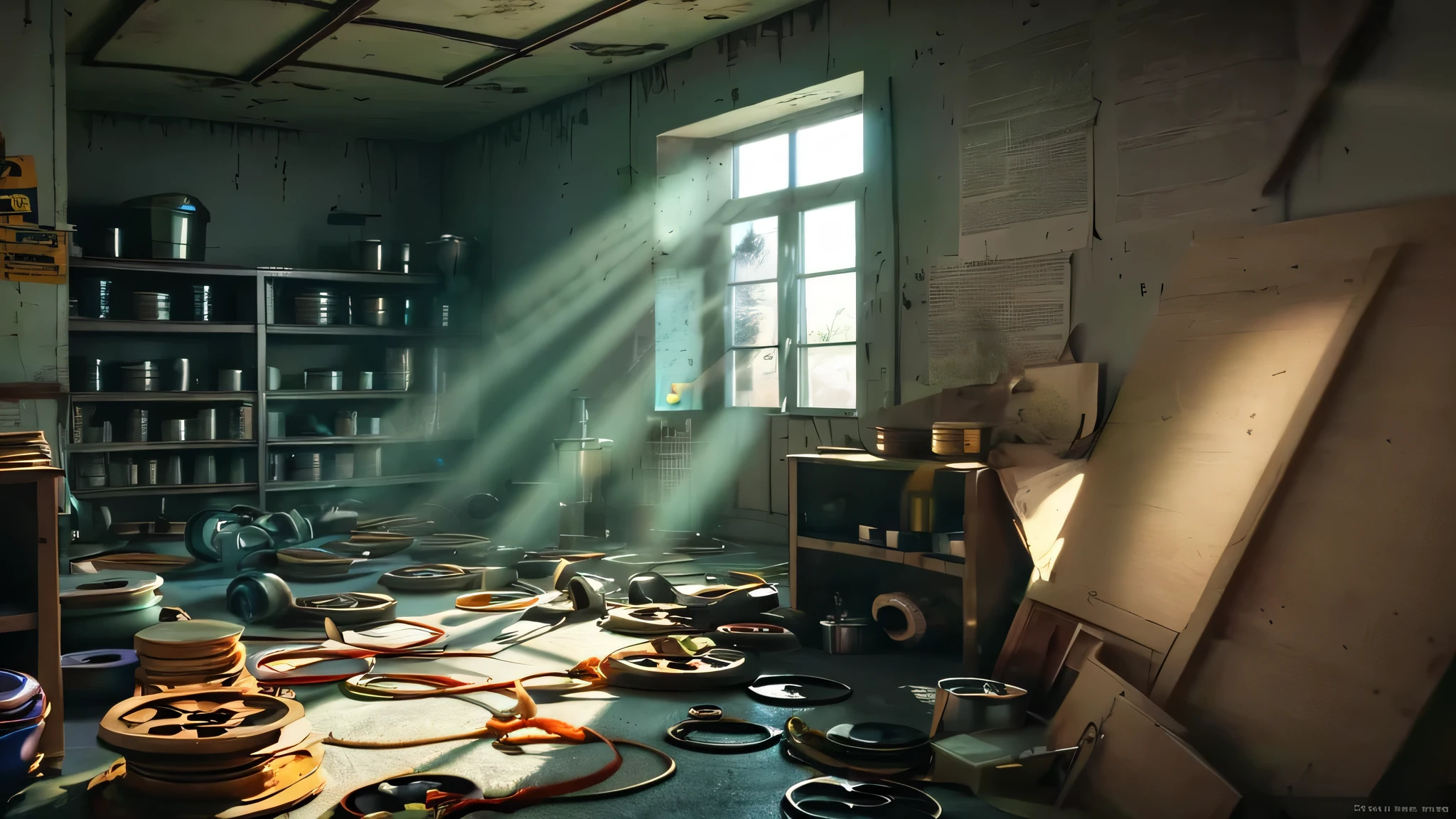 In an old man&#39;s attic, abandoned asylum, a collection of dusty medical instruments sits untouched for decades. As moonlight filters through broken windows, the tools seem to come to life, casting sinister shadows on the cracked walls.
