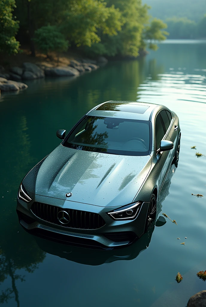 Car in water