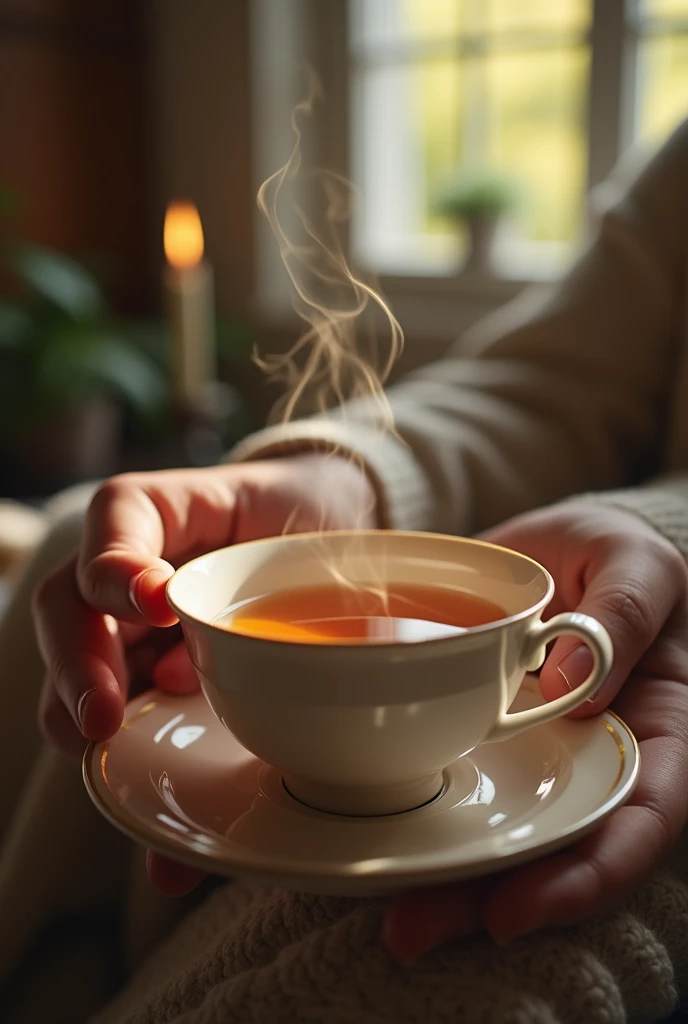 cup of tea with aromatic