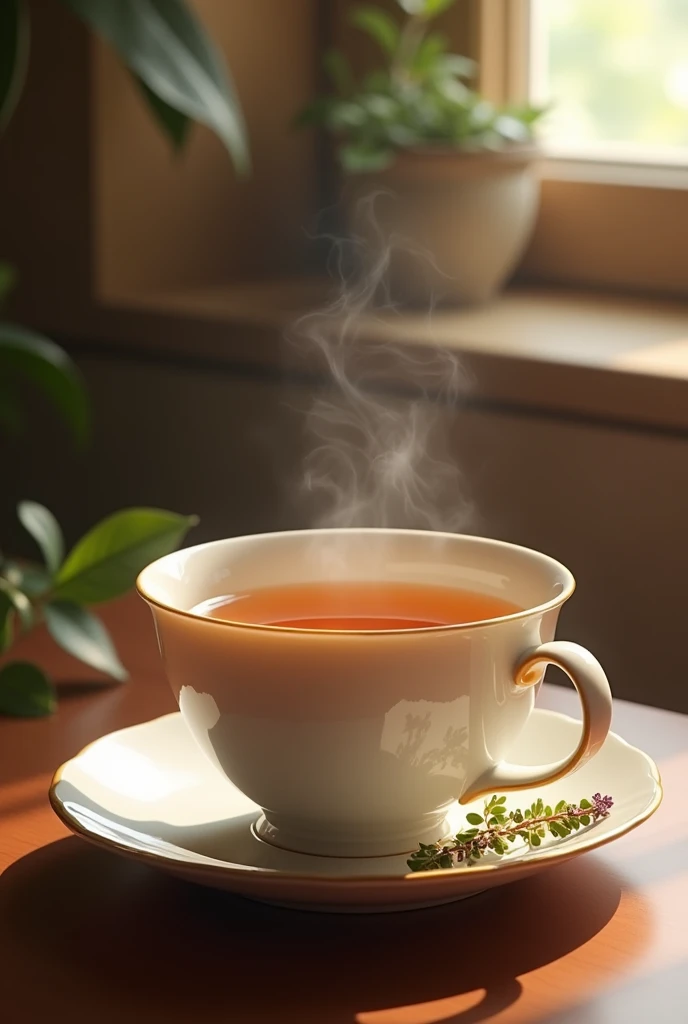 cup of tea with aromatic alone