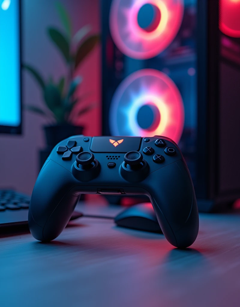 Gaming, controler,pc, lights