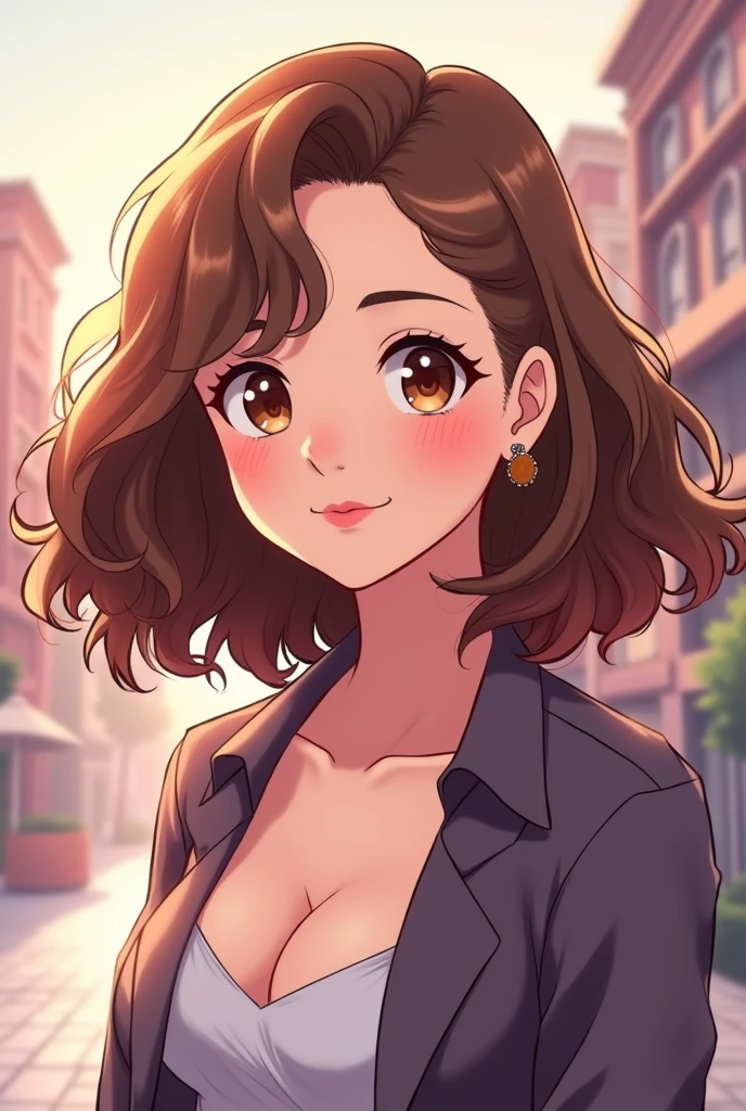 Character similar to the American singer Sabrina Carpenter in anime style.