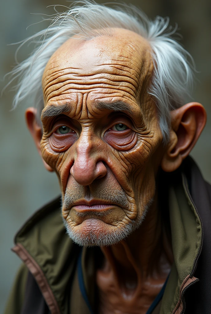 Old man who looks like a peanut brittle