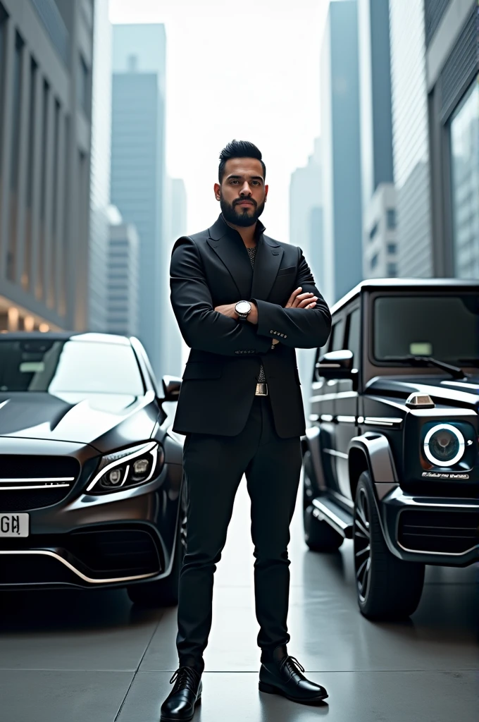 Ducky Bhai with Mercedes AMG c63 g wagon

