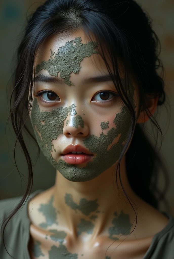 Asian Beauty Face covered in mud 1 liter Shyness