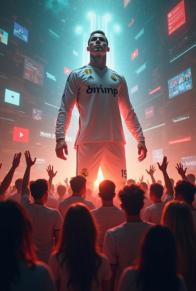 All YouTuber under Cristiano ronaldo treating him as a god of YouTube