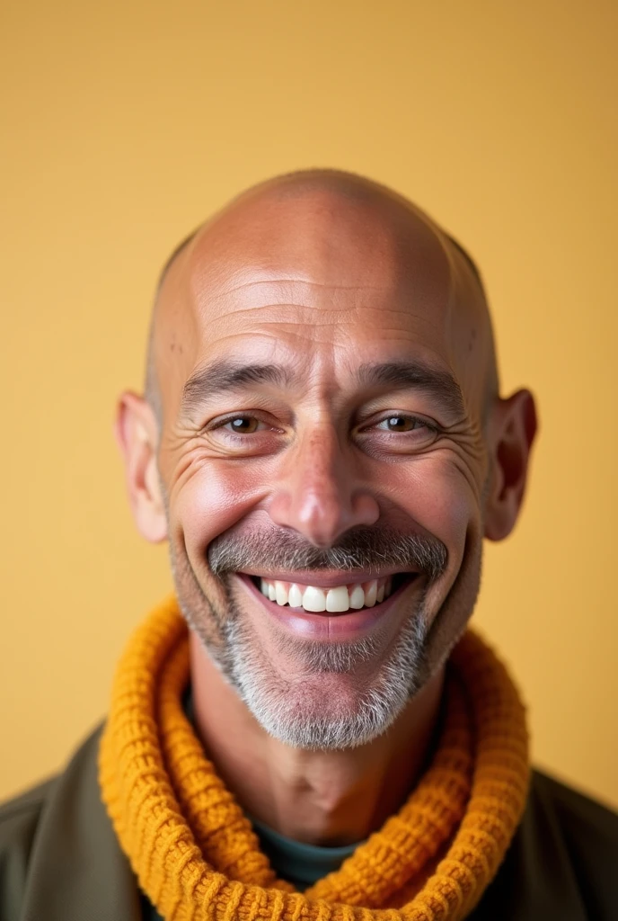 bald person in photo smiling
