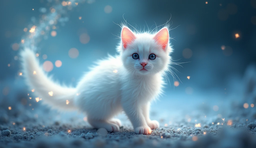 give me a white astral kitten