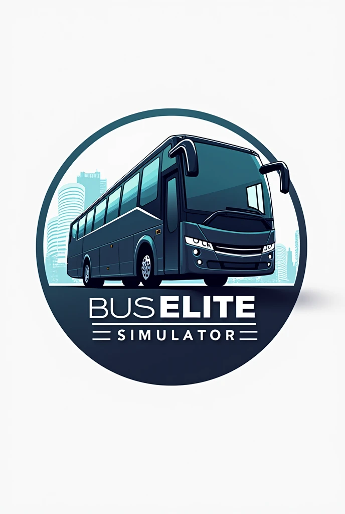 CREATE A LOGO ON A BUS SIMULATOR AND PUT THE TEXT "BUS ELITE SIMULATOR"