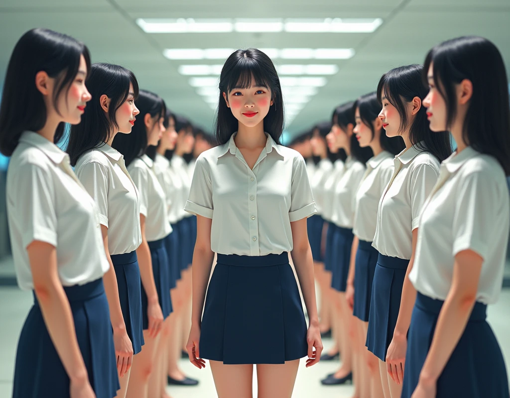 (((((Japanese Clone-girls=Myself))))), (((Super Best masterpiece Clone-girls Raw Photography Art))), (((16K, Highest quality, Ultra-high resolution, RAW Photos))), (((It&#39;s so unrealistic., With unparalleled depiction, With an unfathomable sight, An unprecedented and shocking worldview, Clone-girls: In a world of mass reproduction, Ultra-realistic))), (((Japanese Girls, Saito-Asuka, 26yo, Small face, Thick black hair, Semi-long hair, Dark Eyes, Mature face, Cute Smile, Smiling face, A gentle gaze, (((Very happy laughter)))))), (((Very beautiful detailed girls, Accurate body structure, Accurate body movements, Very detailed body, (((Super big breasts, Large bulge of ample breasts)))))), (((Summer office casual wear, White short-sleeved shirt, I can see the cleavage, Emphasise the fullness of your breasts, Dark blue mini skirt))), ((((((((Very detailed, Myself cloning, Depiction of splitting oneself, 1Myself girl→1,000,000,000,000,000,000,000,000,000,000Myself cloning girls)))))))), (((((((Myself clone-girlsから, Myself keeps multiplying, (Very detailed and intricate, To the exact, Flawless, (((In the same female body,With the same face, With the same hairstyle, In the same clothes, At the same height, 同じSuper big breastsである))), In a detailed depiction), 1,000,000,000,000,000,000,000,000,000,000 people))))))), (((((Myself girls only))))), (((((1,000,000,000,000,000,000,000,000,000,000Myself girls))))), (((Very detailed, Extremely crowded, Body-to-body contact with no gaps))), (Bright and soft lighting), (((((Clear and accurate perspective depiction, super wide view, Ultra-wide field of view, Focus on the average value of the image))))), (((((Very detailed depiction, More than a few thousand Myselves, Physical contact, Pleasant conversation, Holding hands, Hug, walk))))), In a place where you can see a hill in the city, Myself clone-girls&#39; clone proliferation continues々And so it continues, filling the horizon