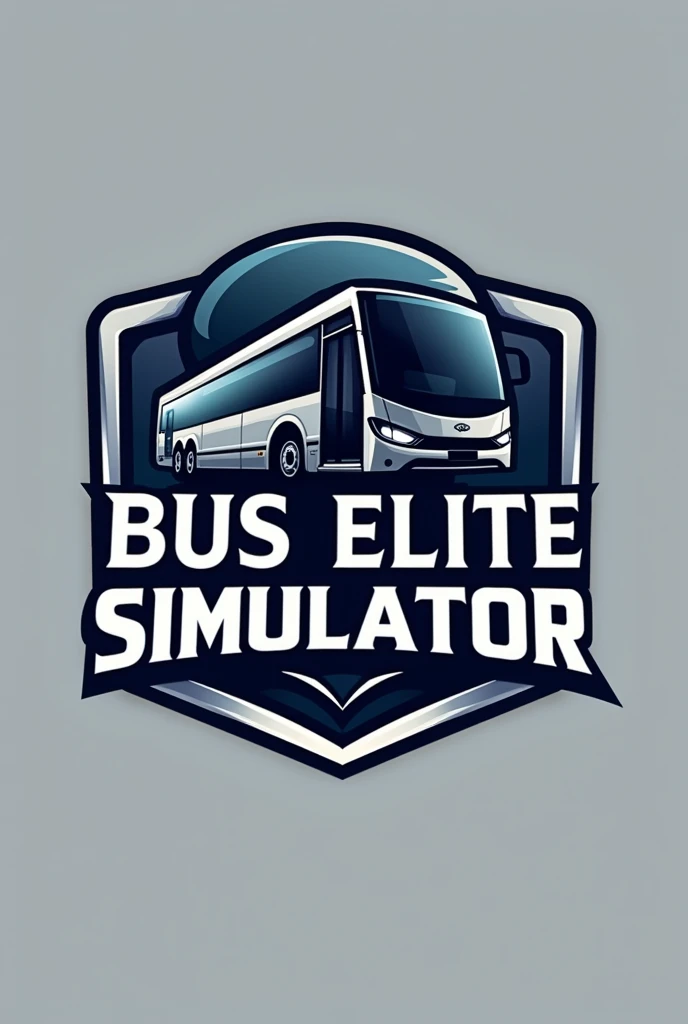 CREATE A LOGO ON A BUS SIMULATOR AND PUT THE TEXT "BUS ELITE SIMULATOR"