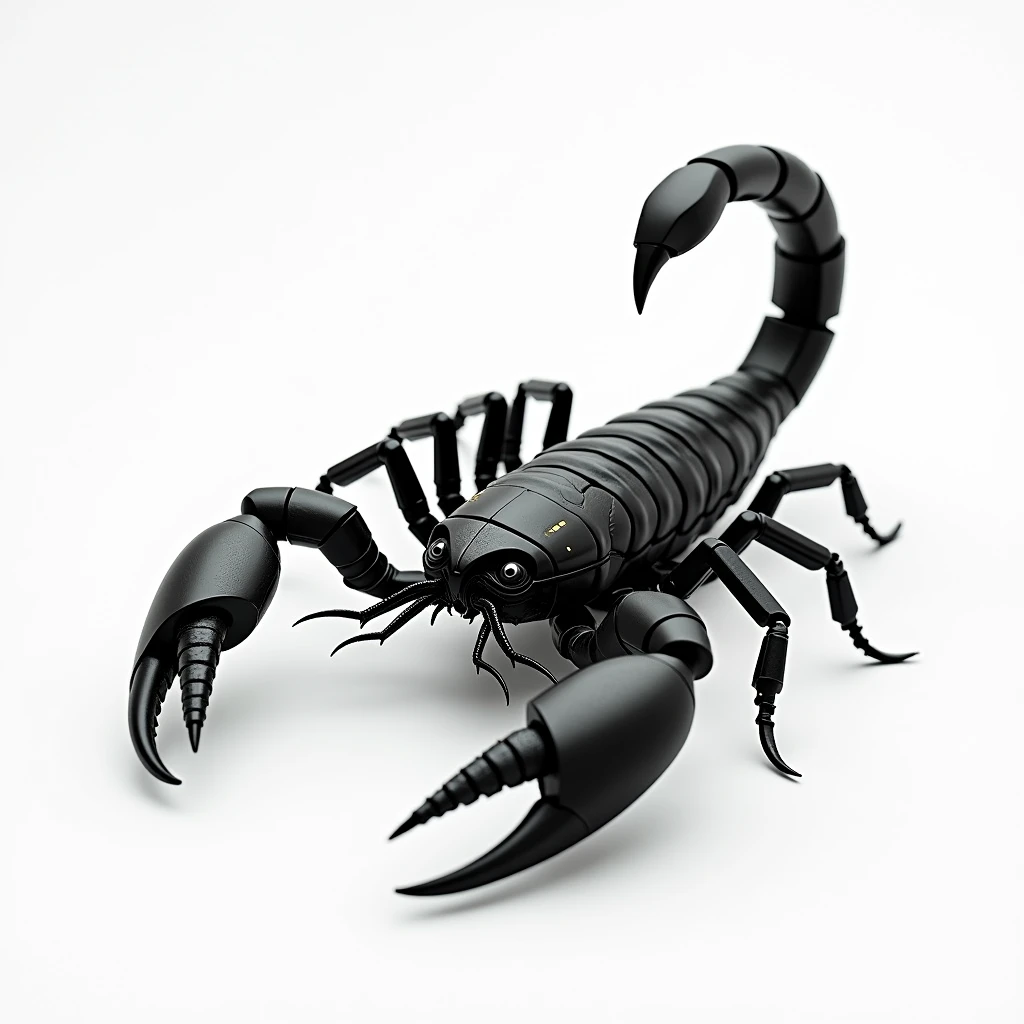 Make me a scorpion like a design tresshold and it is black and white