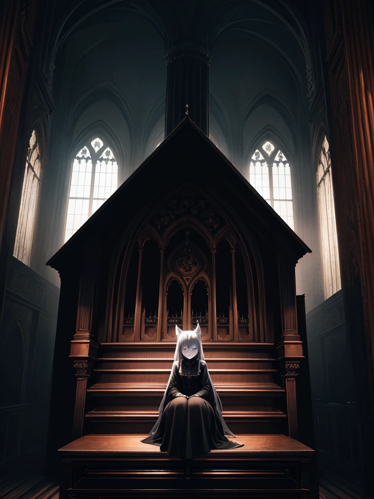 horror , Haunted Mansion , An eerily towering Gothic-style Western-style building, The 999 ghosts living here are waiting to add you to the 1000th friend, A portrait with shining eyes, a piano that suddenly starts ringing even though there are no people, And before I knew it, sitting next to you...!?
