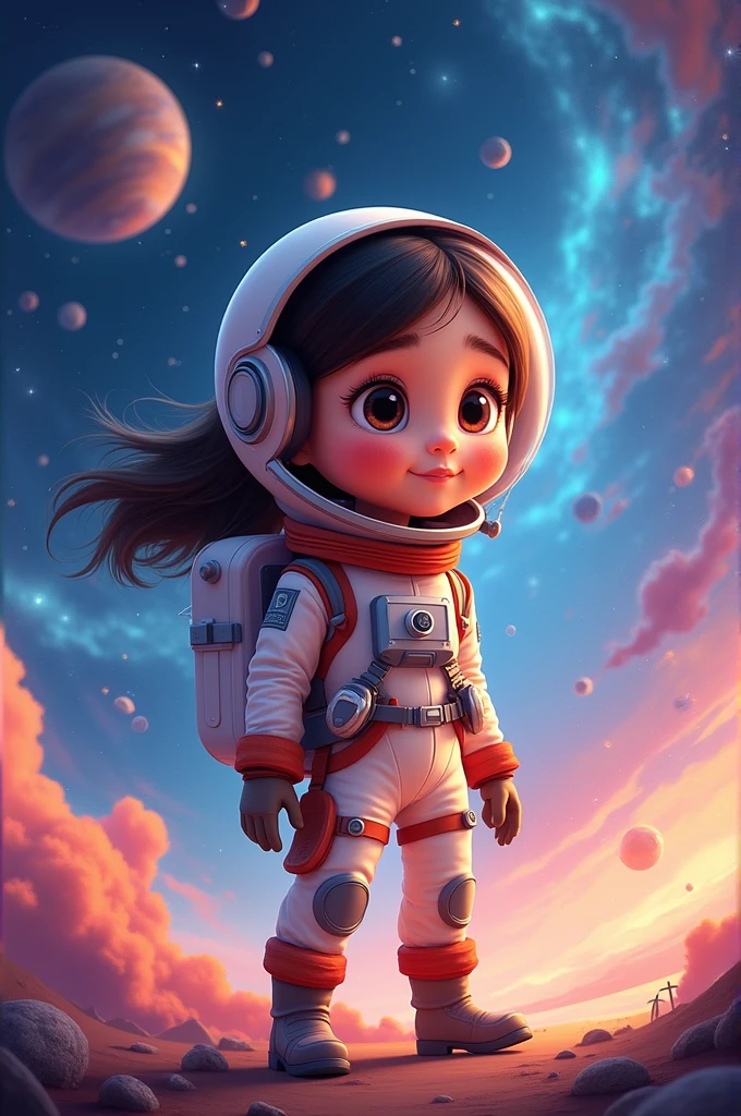 Disney Pixar poster of a girl astronaut