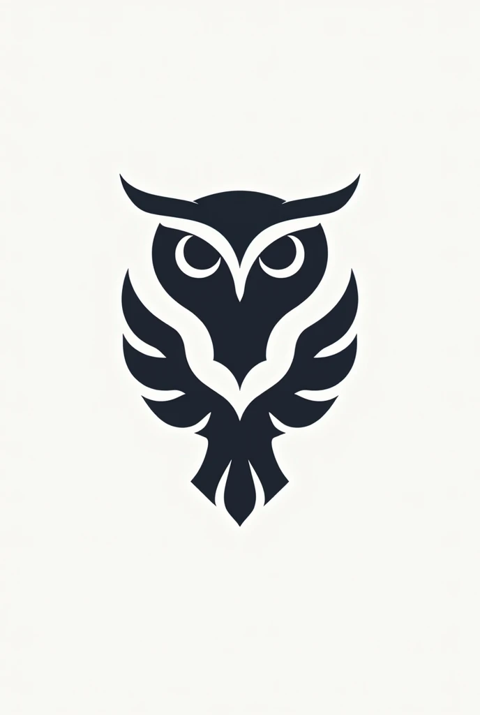 The word Phenomenon with a drawing of an owl so that it looks like the logo of a modern company