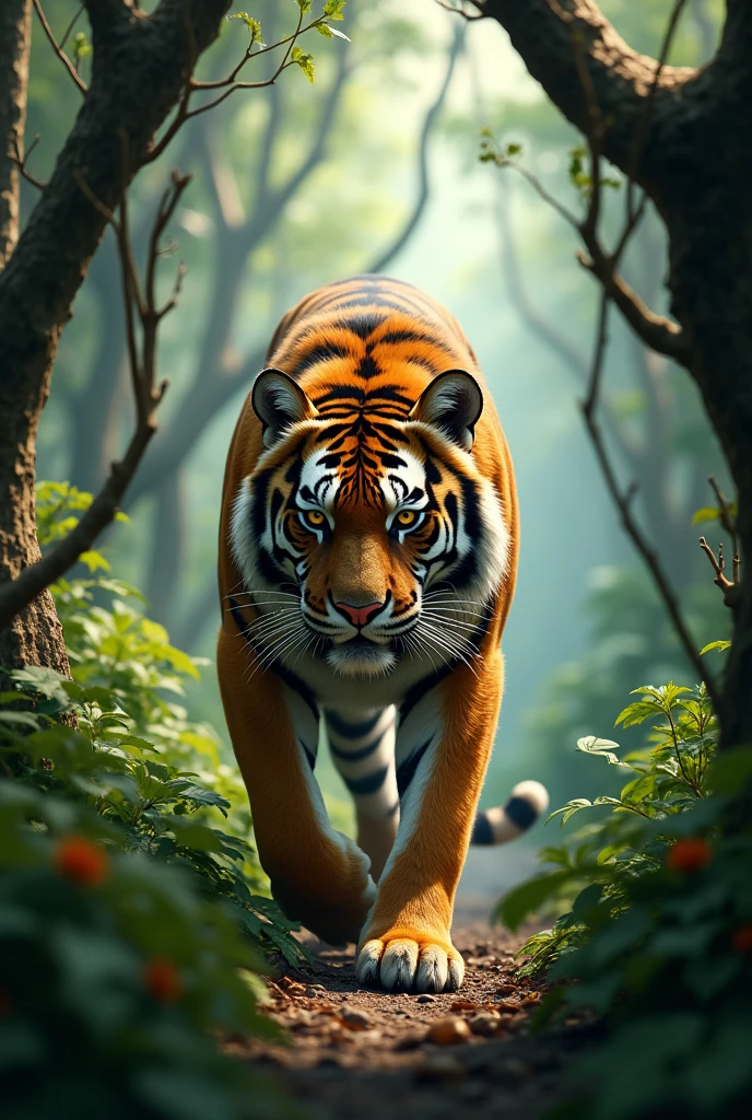 Bhuda sher jungle mein ghoom raha tha