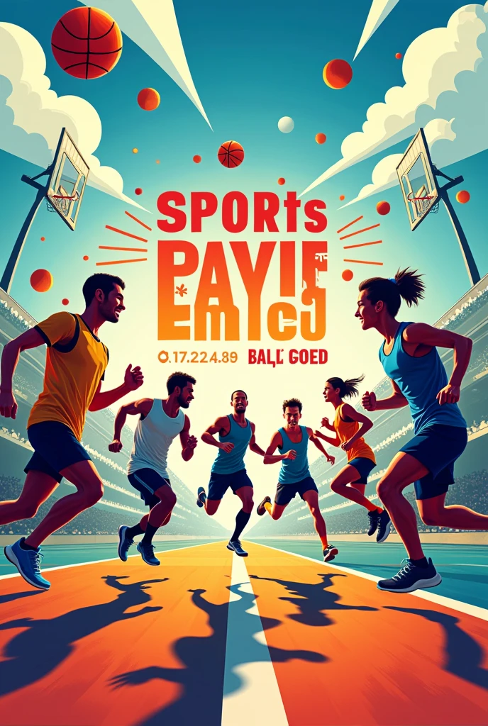 Sports day Attractive poster