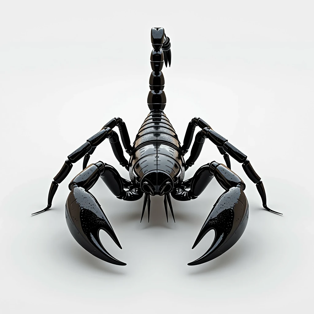 Make me a scorpion like a design tresshold and it is black and white
